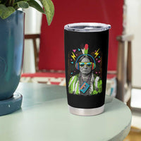 Funny Sitting Bull 90s Nostalgia Pop Art Tumbler Cup Retro Native American Chief - Wonder Print Shop
