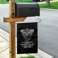 I Am Navy Veteran Garden Flag I Served I Sacrificed I have Anger Issues Bald Eagle USA Flag - Wonder Print Shop