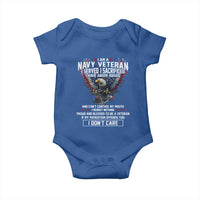 I Am Navy Veteran Baby Onesie I Served I Sacrificed I have Anger Issues Bald Eagle USA Flag - Wonder Print Shop