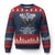 I Am Navy Veteran Ugly Christmas Sweater I Served I Sacrificed I have Anger Issues Bald Eagle USA Flag - Wonder Print Shop