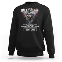 I Am Navy Veteran Sweatshirt I Served I Sacrificed I have Anger Issues Bald Eagle USA Flag - Wonder Print Shop