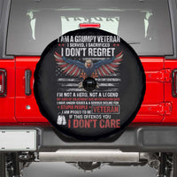 I Am A Grumpy Veteran I Served I Sacrificed I Dont Regret Spare Tire Cover American Flag Bald Eagle - Wonder Print Shop
