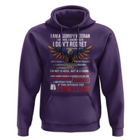 I Am A Grumpy Veteran I Served I Sacrificed I Dont Regret Hoodie American Flag Bald Eagle - Wonder Print Shop