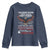 I Am A Grumpy Veteran I Served I Sacrificed I Dont Regret Youth Sweatshirt American Flag Bald Eagle - Wonder Print Shop