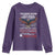 I Am A Grumpy Veteran I Served I Sacrificed I Dont Regret Youth Sweatshirt American Flag Bald Eagle - Wonder Print Shop