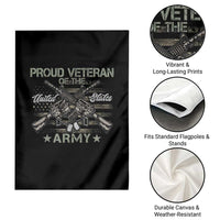 Proud Veteran Of The United States Army Garden Flag USA Flag Camouflage - Wonder Print Shop