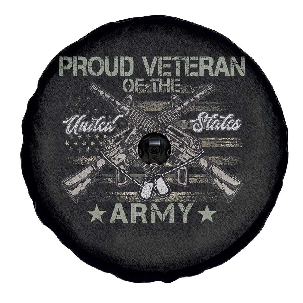 Proud Veteran Of The United States Army Spare Tire Cover USA Flag Camouflage - Wonder Print Shop