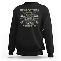 Proud Veteran Of The United States Army Sweatshirt USA Flag Camouflage - Wonder Print Shop