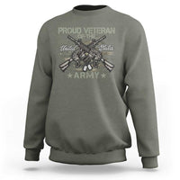 Proud Veteran Of The United States Army Sweatshirt USA Flag Camouflage - Wonder Print Shop