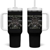 Proud Veteran Of The United States Army Tumbler With Handle USA Flag Camouflage - Wonder Print Shop
