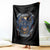 US Navy Veteran Service Honor Sacrifice Throw Blanket Vintage Bald Eagle American Flag Anchor - Wonder Print Shop