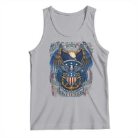 US Navy Veteran Service Honor Sacrifice Tank Top Vintage Bald Eagle American Flag Anchor - Wonder Print Shop