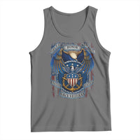 US Navy Veteran Service Honor Sacrifice Tank Top Vintage Bald Eagle American Flag Anchor - Wonder Print Shop