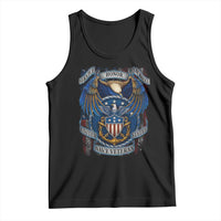 US Navy Veteran Service Honor Sacrifice Tank Top Vintage Bald Eagle American Flag Anchor - Wonder Print Shop