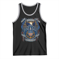 US Navy Veteran Service Honor Sacrifice Tank Top Vintage Bald Eagle American Flag Anchor - Wonder Print Shop