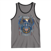 US Navy Veteran Service Honor Sacrifice Tank Top Vintage Bald Eagle American Flag Anchor - Wonder Print Shop