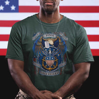 US Navy Veteran Service Honor Sacrifice T Shirt Vintage Bald Eagle American Flag Anchor - Wonder Print Shop