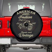 American Legendary Motorcycle Indian Chief Spare Tire Cover Classic And Vintage Bikers Club - Wonder Print Shop