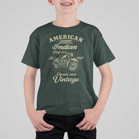 American Legendary Motorcycle Indian Chief T Shirt For Kid Classic And Vintage Bikers Club - Wonder Print Shop