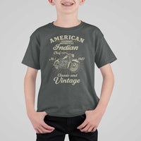American Legendary Motorcycle Indian Chief T Shirt For Kid Classic And Vintage Bikers Club - Wonder Print Shop
