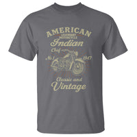 American Legendary Motorcycle Indian Chief T Shirt Classic And Vintage Bikers Club - Wonder Print Shop