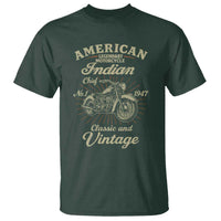 American Legendary Motorcycle Indian Chief T Shirt Classic And Vintage Bikers Club - Wonder Print Shop