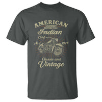 American Legendary Motorcycle Indian Chief T Shirt Classic And Vintage Bikers Club - Wonder Print Shop