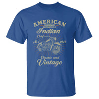 American Legendary Motorcycle Indian Chief T Shirt Classic And Vintage Bikers Club - Wonder Print Shop