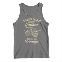 American Legendary Motorcycle Indian Chief Tank Top Classic And Vintage Bikers Club - Wonder Print Shop