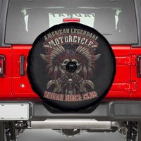 American Legendary Motorcycle Indian Biker Club Spare Tire Cover Vintage Native American Skull Chief - Wonder Print Shop