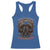 American Legendary Motorcycle Indian Biker Club Racerback Tank Top Vintage Native American Skull Chief - Wonder Print Shop