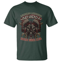 American Legendary Motorcycle Indian Biker Club T Shirt Vintage Native American Skull Chief - Wonder Print Shop