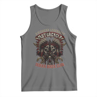 American Legendary Motorcycle Indian Biker Club Tank Top Vintage Native American Skull Chief - Wonder Print Shop