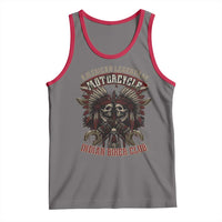 American Legendary Motorcycle Indian Biker Club Tank Top Vintage Native American Skull Chief - Wonder Print Shop