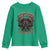 American Legendary Motorcycle Indian Biker Club Youth Sweatshirt Vintage Native American Skull Chief - Wonder Print Shop
