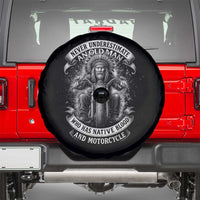 Never Underestimate An Old Man Who Has Native Blood And Motorcycle Spare Tire Cover Native American Biker - Wonder Print Shop