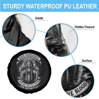 Never Underestimate An Old Man Who Has Native Blood And Motorcycle Spare Tire Cover Native American Biker - Wonder Print Shop