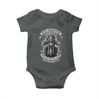 Never Underestimate An Old Man Who Has Native Blood And Motorcycle Baby Onesie Native American Biker - Wonder Print Shop