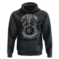 Never Underestimate An Old Man Who Has Native Blood And Motorcycle Hoodie Native American Biker - Wonder Print Shop