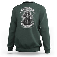 Never Underestimate An Old Man Who Has Native Blood And Motorcycle Sweatshirt Native American Biker - Wonder Print Shop