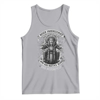 Never Underestimate An Old Man Who Has Native Blood And Motorcycle Tank Top Native American Biker - Wonder Print Shop