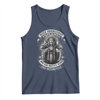 Never Underestimate An Old Man Who Has Native Blood And Motorcycle Tank Top Native American Biker - Wonder Print Shop