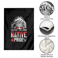 Still Here Still Strong Native Pride Garden Flag Native American Feather - Wonder Print Shop