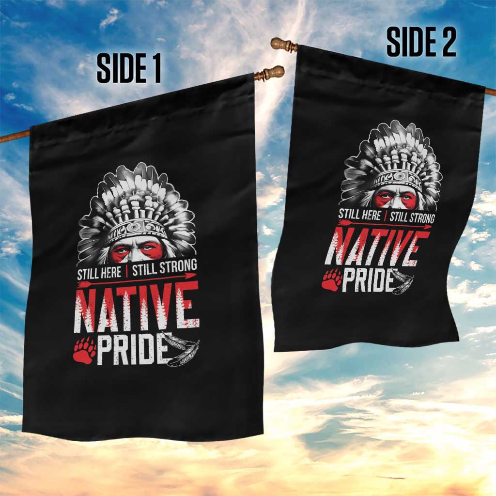 Still Here Still Strong Native Pride Garden Flag Native American Feather - Wonder Print Shop