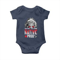 Still Here Still Strong Native Pride Baby Onesie Native American Feather - Wonder Print Shop