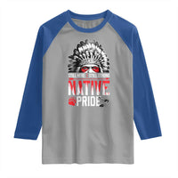 Still Here Still Strong Native Pride Raglan Shirt Native American Feather - Wonder Print Shop