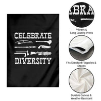Native American Weapon Celebrate Diversity Garden Flag Indigenous Pride - Wonder Print Shop
