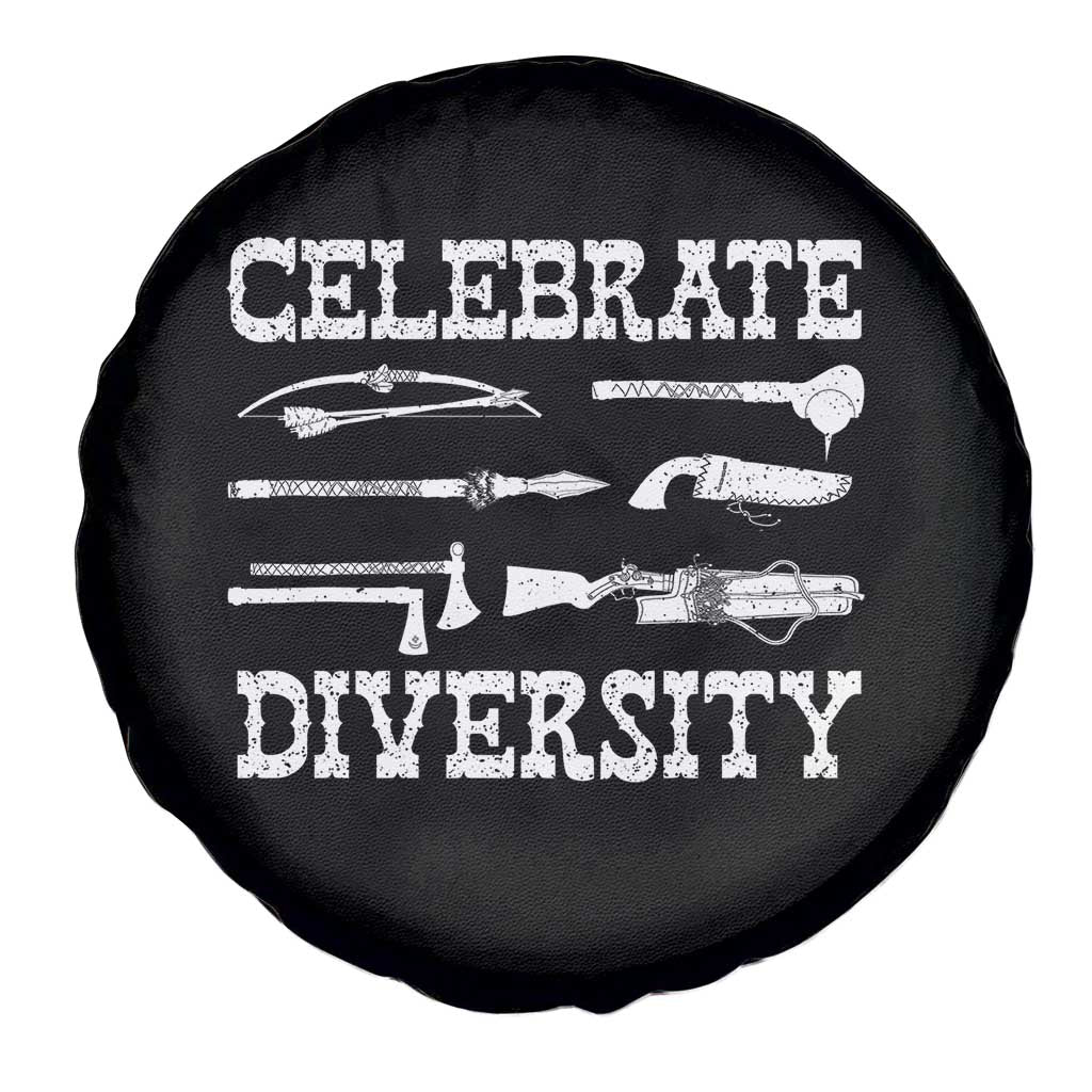 Native American Weapon Celebrate Diversity Spare Tire Cover Indigenous Pride - Wonder Print Shop