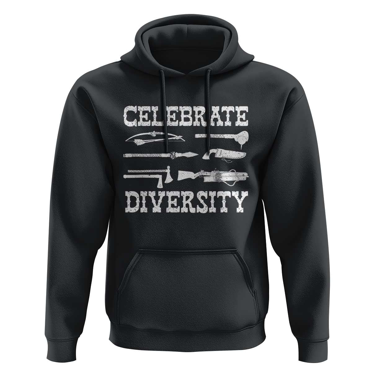 Native American Weapon Celebrate Diversity Hoodie Indigenous Pride - Wonder Print Shop