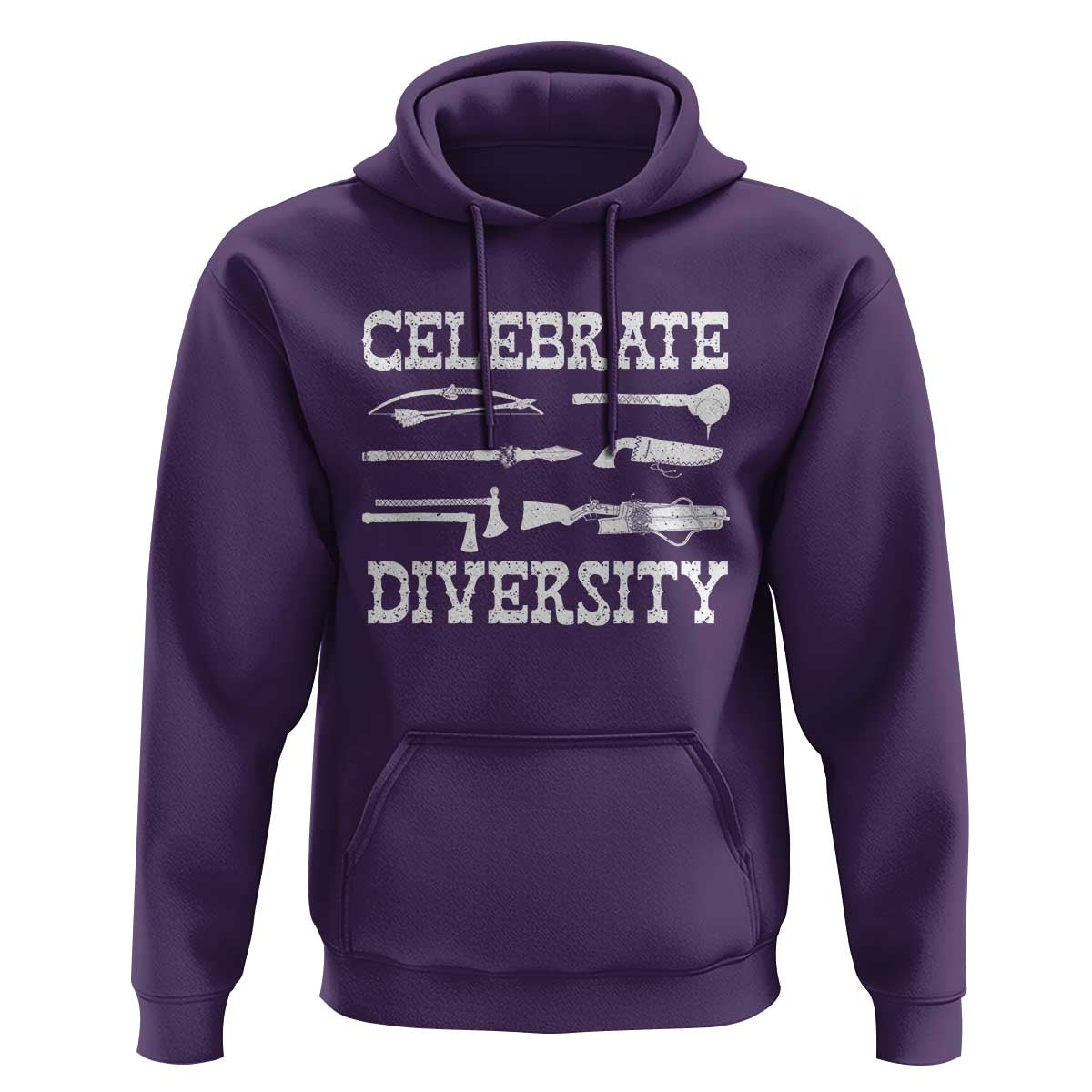 Native American Weapon Celebrate Diversity Hoodie Indigenous Pride - Wonder Print Shop